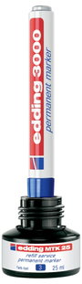 Edding 4-3000-4-1001 Permanent marker Fekete Vízálló: Igen 13. bélyegkép