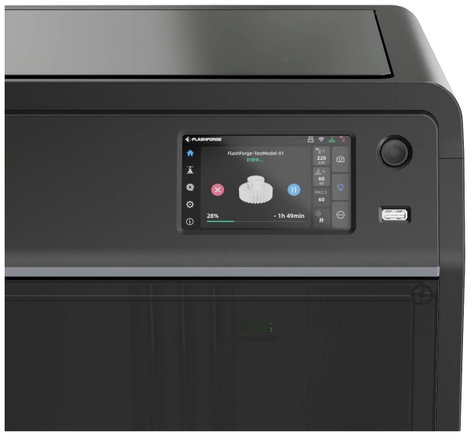 Flashforge Adventurer 5M Pro 3D nyomtató Fűthető nyomtatóágy, Rugalmas fém ágy, Nyomtatószállal, ház 5. kép