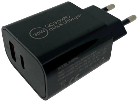 IWH USB-s töltőkészülék 30 W Aljzat dugó, Beltér Kimenetek száma: 2 x USB 3.0, USB-C® alj (Power Del 2. kép