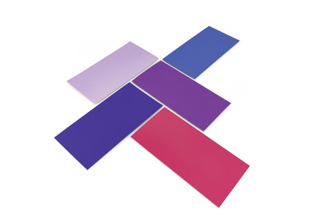 Magnetoplan Dawn Előadói kártyák Különböző színű, Viola, Piros Négyszögletes 200 mm x 100 mm 250 db 2. kép