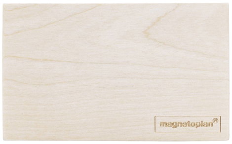 Magnetoplan Táblafilc tartó, mágneses (Sz x Ma) 114 mm x 64 mm Nyírfa 2. kép