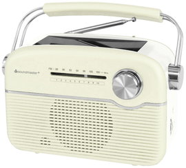 soundmaster TR480BE Akkus rádió URH URH Napelem Bézs