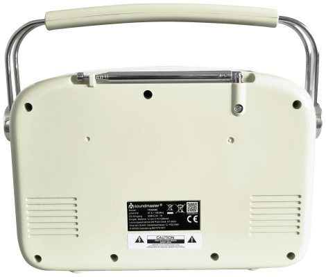 soundmaster TR480BE Akkus rádió URH URH Napelem Bézs 2. kép