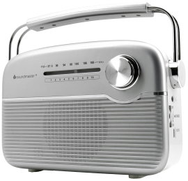 soundmaster TR480SI Akkus rádió URH URH Napelem Ezüst