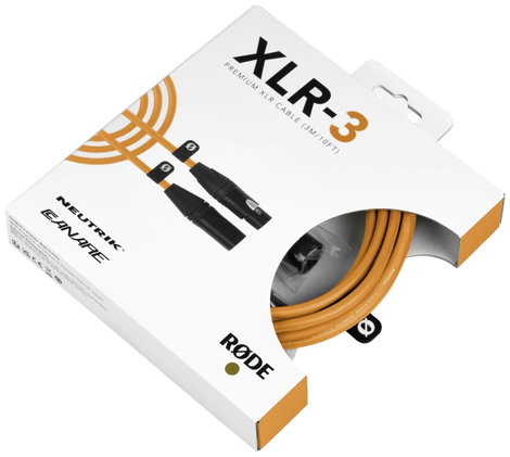 Rode XLR3M-O XLR Összekötőkábel 3 m Narancs 2. kép