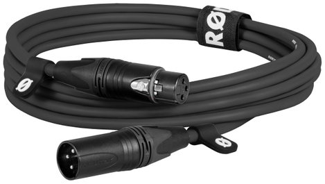 Rode XLR3M XLR Összekötőkábel 3 m Fekete