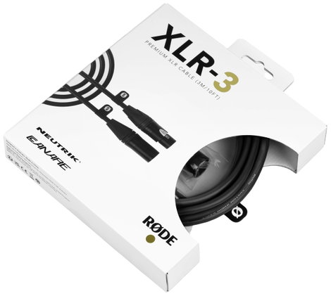 Rode XLR3M XLR Összekötőkábel 3 m Fekete 2. kép