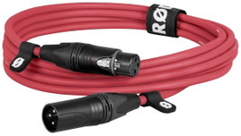 Rode XLR3M-R XLR Összekötőkábel 3 m Piros