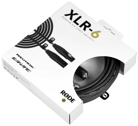 Rode XLR6M XLR Összekötőkábel 6 m Fekete 2. kép