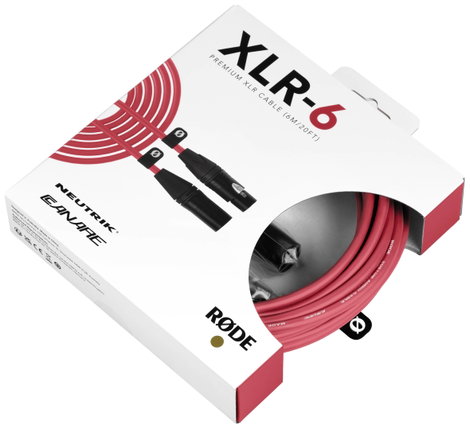 Rode XLR6M-R XLR Összekötőkábel Piros 2. kép