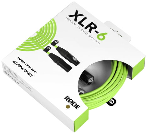 Rode XLR6M-G XLR Összekötőkábel Zöld 2. kép