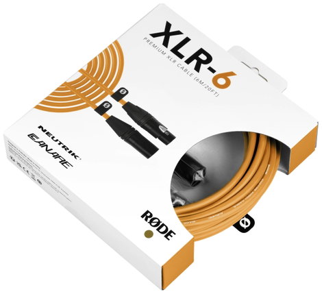 Rode XLR6M-O XLR Összekötőkábel Narancs 2. kép