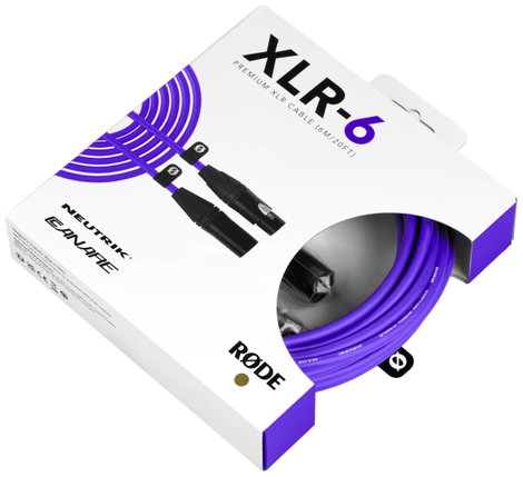 Rode XLR6M-PU XLR Összekötőkábel Lila 2. kép