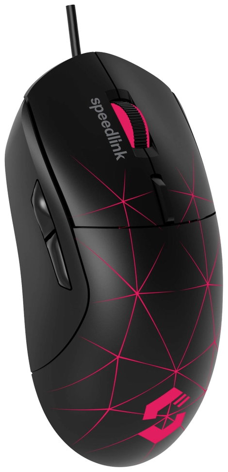 SpeedLink CORAX Gamer egér USB Fekete 5 Gombok 3200 dpi Világít, Beépített görgetőkerék 3. kép