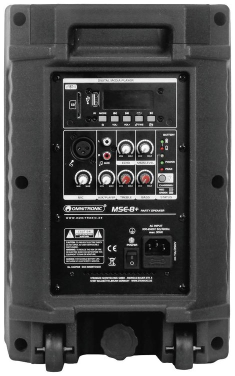 Omnitronic MSE-8+ Buli hangfal Akkuról üzemeltetett 1 db 2. kép