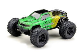 Absima MINI AMT Sárga, Zöld Brushed 1:16 RC modellautó Elektro Monstertruck RtR 2,4 GHz