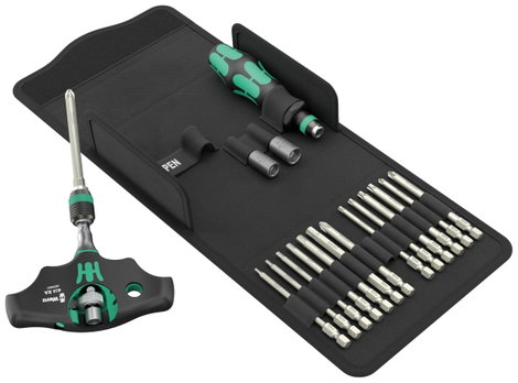 Wera Kraftform Kompakt 400 RA SHK Set 1 05136072001 Bit készlet 19 részes Kereszthornyú Phillips, Ke