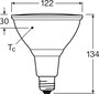 LEDVANCE 4099854067822 LED EEK F (A - G) E27 Par 38 14 W = 120 W Melegfehér (Ø x Ma) 122 mm x 122 mm 9. bélyegkép