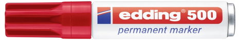 Edding edding 500 4-500002 Permanent marker Piros Vízálló: Igen 2. kép