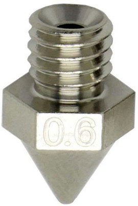 FabConstruct Raise3D Pro2 fúvókás réz 0,6 mm Nozzle RN35366