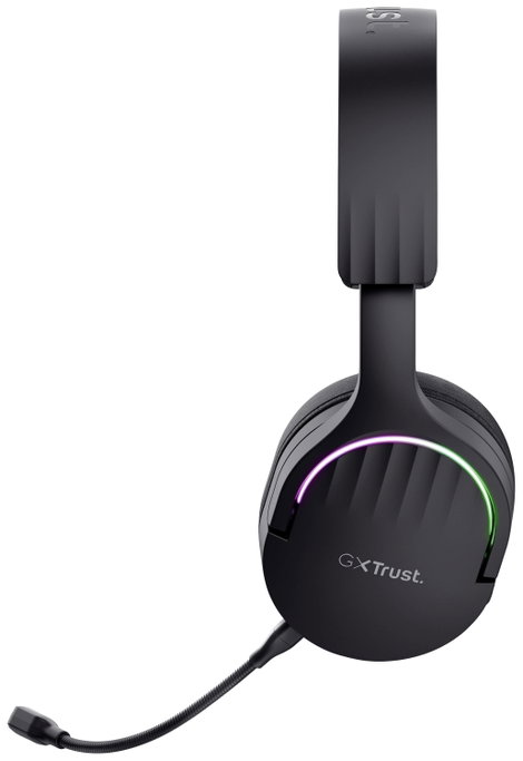 Trust GXT491 FAYZO Gamer Over Ear headset Bluetooth® Virtual Surround Fekete Surround hangzás, Mikro 5. kép