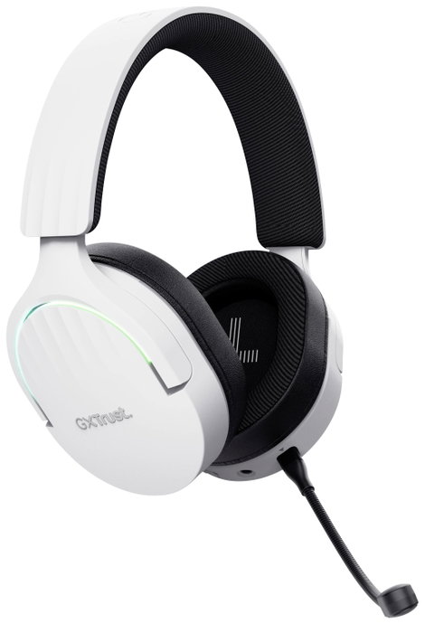 Trust GXT491 FAYZO Gamer Over Ear headset Bluetooth® Virtual Surround Fehér Surround hangzás, Mikrof 2. kép