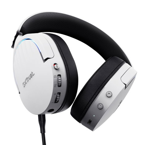 Trust GXT491 FAYZO Gamer Over Ear headset Bluetooth® Virtual Surround Fehér Surround hangzás, Mikrof 3. kép