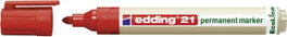 Edding edding 21 permanent marker EcoLine 4-21002 Permanent marker Piros Vízálló: Igen