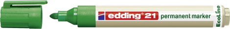 Edding edding 21 permanent marker EcoLine 4-21004 Permanent marker Zöld Vízálló: Igen
