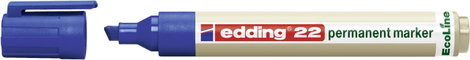 Edding edding 22 permanent marker EcoLine 4-22003 Permanent marker Kék Vízálló: Igen