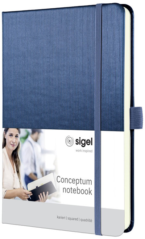 Sigel Conceptum CO402 Jegyzettömb kockás Kék Lapok száma: 97 DIN A5 álló 2. kép