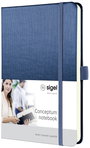 Sigel Conceptum CO402 Jegyzettömb kockás Kék Lapok száma: 97 DIN A5 álló 2. bélyegkép