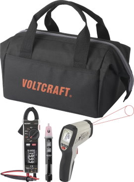 VOLTCRAFT klíma mérőműszer készlet, Infra hőmérő Optika 20:1 -40 - +800 °C Pirométer