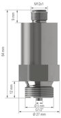 B + B Thermo-Technik Nyomástávadó 1 db 0550 1280-002 M12, 4 pólusú 2. bélyegkép