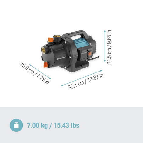 GARDENA 3700/4 P Basic Kerti szivattyú 3700 l/óra 41 m 2. kép