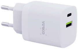 Verico Mojo 30W GaN 2 USB-s töltőkészülék 30 W Aljzat dugó Kimeneti áram (max.) 3000 mA Kimenetek sz