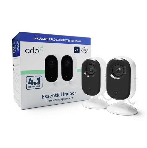 ARLO ESSENTIAL2 2K INDOOR CAMERA 2-PACK VMC3260-100EUS WLAN IP-Megfigyelő kamera készlet2 db kameráv 2. kép