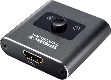 2 portos kétirányú HDMI átkapcsoló 3840 x 2160 pixel, SpeaKa Professional SP-BDS-120 2. kép