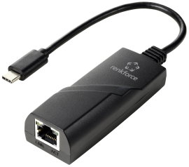 Renkforce RF-TCA-330 Hálózati adapter 1000 MBit/s USB-C® 5Gb/s, LAN (10/100/1000 MBit/s)