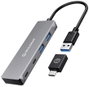 GrauGear G-HUB2A2C-AC 4 port USB 3.2 hub Ezüst 2. bélyegkép