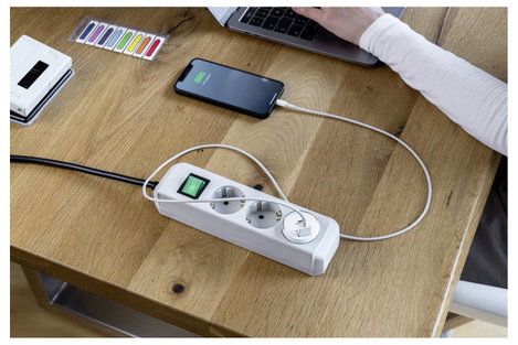 Brennenstuhl USB-s töltőkészülék 12 W Beltér, Aljzat dugó Kimeneti áram (max.) 2400 mA Kimenetek szá 6. kép