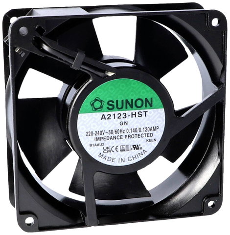 Sunon A2123-HBL.(7).GN Axiális ventilátor 230 V/AC 190.24 m³/óra (H x Sz x Ma) 38 x 120 x 120 mm