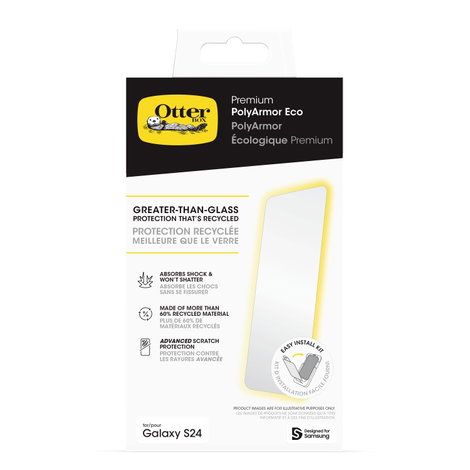 Otterbox PolyArmor Premium Kijelzővédő üveg Galaxy S24 1 db 77-94681 4. kép