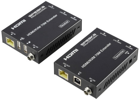 SpeaKa Professional SP-11562928 1 port HDMI extender készlet Számítógéppel vezérelhető 4096 x 2160 p
