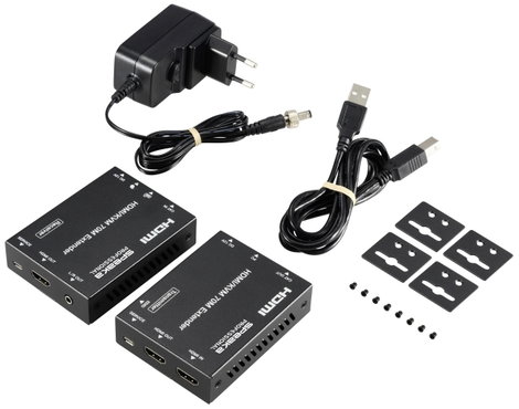 SpeaKa Professional SP-11562928 1 port HDMI extender készlet Számítógéppel vezérelhető 4096 x 2160 p 5. kép
