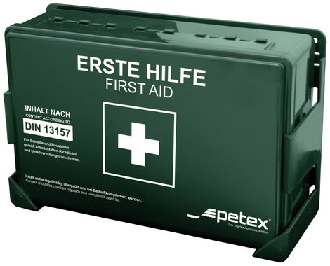 Petex 43924213 Elsősegély táska DIN 13157 270 x 85 x 180 Zöld