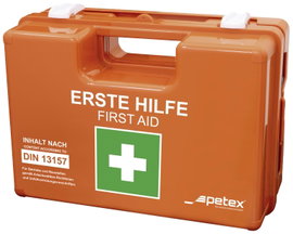 Petex 43924135 Elsősegély táska DIN 13157 280 x 115 x 200 Narancs