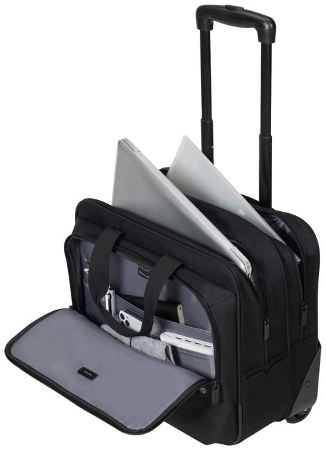 Dicota Laptop Roller Top Traveller Eco BASE Notebook gurulós táska Alkalmas: Max.: 40,6 cm (16) Feke 3. kép