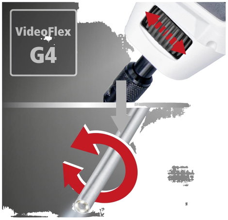 Laserliner FixView Camera Endoszkóp szonda Szonda átmérő 4 mm 400 mm LED-es világítás, Fókuszálás 5. kép