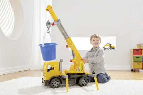 Lena GIGA TRUCKS darus teherautó sárga 2. kép
